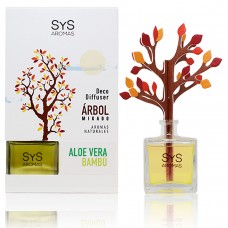 Ambientador Difusor Árbol Sys 90 ml. Aloe Vera - Bambú