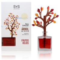 Ambientador Difusor Árbol Sys 90 ml. Frutos Rojos