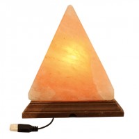 Lámpara de Sal Pirámide +/- 13 cm. USB Multicolor